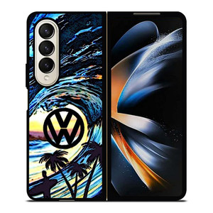 VOLKSWAGEN VW LOGO OCEAN Samsung Galaxy Z Fold 4 Case Cover VOLKSWAGEN VW LOGO OCEAN Samsung Galaxy Z Fold 4 Case Cover