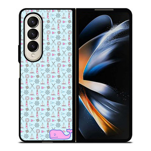 WHALE KATE SPADE PATTERN Samsung Galaxy Z Fold 4 Case Cover
