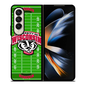 WISCONSIN BADGER FOOTBALL Samsung Galaxy Z Fold 4 Case Cover WISCONSIN BADGER FOOTBALL Samsung Galaxy Z Fold 4 Case Cover