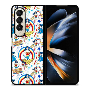 WONDER WOMAN COLLAGE Samsung Galaxy Z Fold 4 Case Cover WONDER WOMAN COLLAGE Samsung Galaxy Z Fold 4 Case Cover