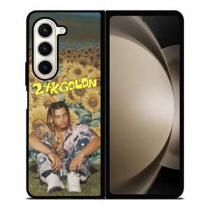 24KGOLDN MOOD SUN FLOWER Samsung Galaxy Z Fold 5 Case Cover