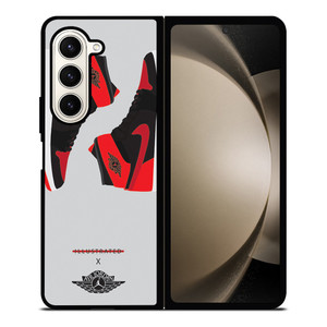AIR JORDAN NIKE SNEAKERS SYMBOL Samsung Galaxy Z Fold 5 Case Cover AIR JORDAN NIKE SNEAKERS SYMBOL Samsung Galaxy Z Fold 5 Case Cover