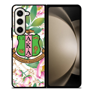 AKA PINK AND GREEN FLOWER LOGO Samsung Galaxy Z Fold 5 Case Cover AKA PINK AND GREEN FLOWER LOGO Samsung Galaxy Z Fold 5 Case Cover