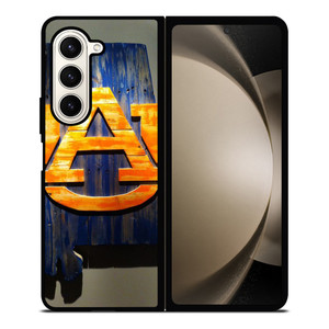 AUBURN TIGERS WOODEN ICON Samsung Galaxy Z Fold 5 Case Cover