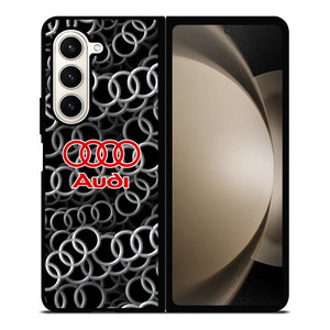 AUDI RING LOGO PATTERN Samsung Galaxy Z Fold 5 Case Cover