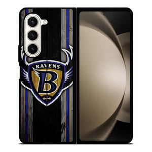 BALTIMORE RAVENS WOODEN LOGO Samsung Galaxy Z Fold 5 Case Cover