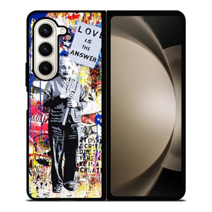 BANKSY EINSTEIN GRAFFITI Samsung Galaxy Z Fold 5 Case Cover