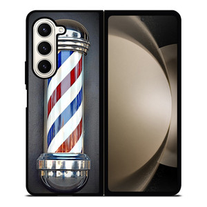 BARBER POLE HAIR CUT SYMBOL Samsung Galaxy Z Fold 5 Case Cover