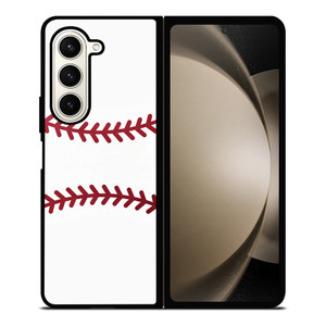 BASEBALL RED STITCHING Samsung Galaxy Z Fold 5 Case Cover