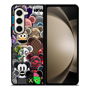 BEARBRICK BRAND COLABORATION Samsung Galaxy Z Fold 5 Case Cover BEARBRICK BRAND COLABORATION Samsung Galaxy Z Fold 5 Case Cover