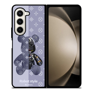 BEARBRICK ROBOT STYLE COOL BEAR Samsung Galaxy Z Fold 5 Case Cover BEARBRICK ROBOT STYLE COOL BEAR Samsung Galaxy Z Fold 5 Case Cover