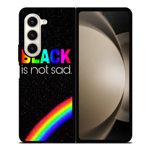BLACK IS NOT SAD QOUTE Samsung Galaxy Z Fold 5 Case Cover