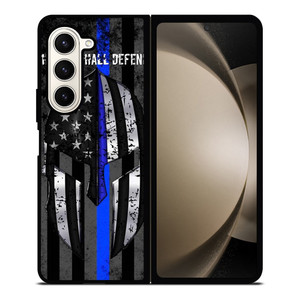 BLUE LINE POLICE WARRIOR Samsung Galaxy Z Fold 5 Case Cover