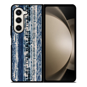 BLUE STRETCHED CHIFFON FABRIC Samsung Galaxy Z Fold 5 Case Cover