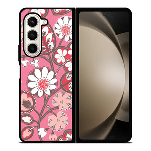 BLUSH PINK VERA BRADLEY PRINT Samsung Galaxy Z Fold 5 Case Cover