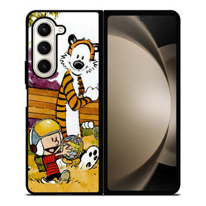 CALVIN AND HOBBES CARTOON Samsung Galaxy Z Fold 5 Case Cover