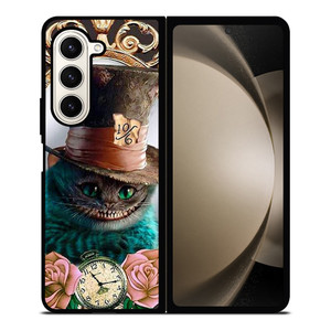 CHESHIRE CAT ALICE IN WONDERLAND CARTOON Samsung Galaxy Z Fold 5 Case Cover