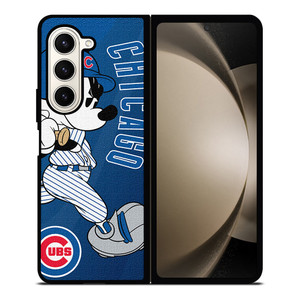 CHICAGO CUBS LOGO MICKEY MOUSE Samsung Galaxy Z Fold 5 Case Cover