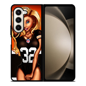 CLEVELAND BROWNS NFL CARTOON GIRL Samsung Galaxy Z Fold 5 Case Cover CLEVELAND BROWNS NFL CARTOON GIRL Samsung Galaxy Z Fold 5 Case Cover