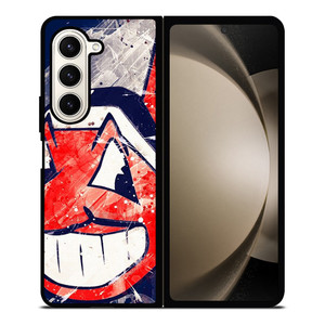 CLEVELAND INDIANS LOGO BASEBALL TEAM MLB ICON Samsung Galaxy Z Fold 5 Case Cover