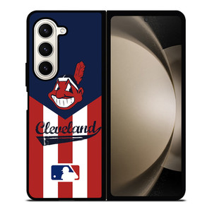 CLEVELAND INDIANS STRIPE LOGO Samsung Galaxy Z Fold 5 Case Cover