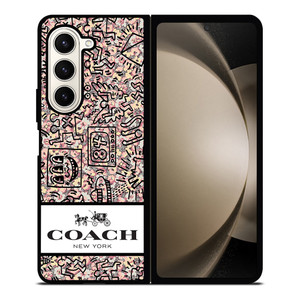COACH NEW YORK ABSTRACK Samsung Galaxy Z Fold 5 Case Cover