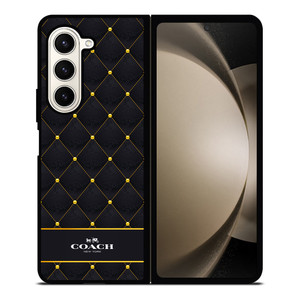 COACH NEW YORK GOLD PATTERN Samsung Galaxy Z Fold 5 Case Cover
