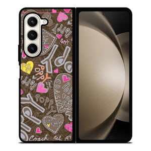 COACH NEW YORK NEW POOPY Samsung Galaxy Z Fold 5 Case Cover COACH NEW YORK NEW POOPY Samsung Galaxy Z Fold 5 Case Cover