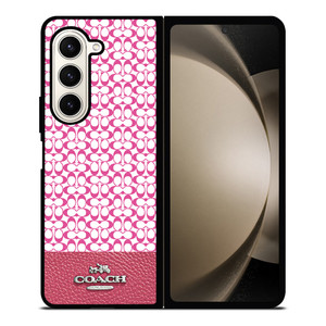 COACH NEW YORK PINK Samsung Galaxy Z Fold 5 Case Cover