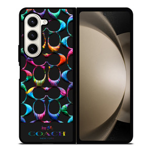 COACH NEW YORK RAINBOW 2 Samsung Galaxy Z Fold 5 Case Cover