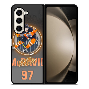 CONNOR MCDAVID EDMONTON OILERS PLAYER Samsung Galaxy Z Fold 5 Case Cover