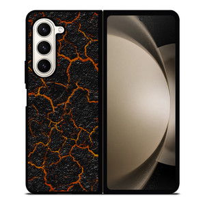 CRACKED LAVA TEXTURE Samsung Galaxy Z Fold 5 Case Cover CRACKED LAVA TEXTURE Samsung Galaxy Z Fold 5 Case Cover
