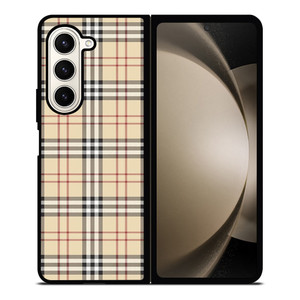 CREAM TARTAN PATTERN Samsung Galaxy Z Fold 5 Case Cover