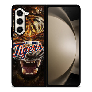 DETORIT TIGERS CLUB ICON BASEBALL TEAM MLB LOGO Samsung Galaxy Z Fold 5 Case Cover DETORIT TIGERS CLUB ICON BASEBALL TEAM MLB LOGO Samsung Galaxy Z Fold 5 Case Cover