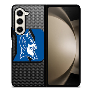 DUKE BLUE DEVILS METAL LOGO Samsung Galaxy Z Fold 5 Case Cover