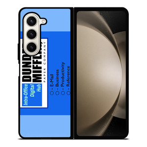DUNDER MIFFLIN INTRA OFFICE DIGITAL HUB LOGO Samsung Galaxy Z Fold 5 Case Cover