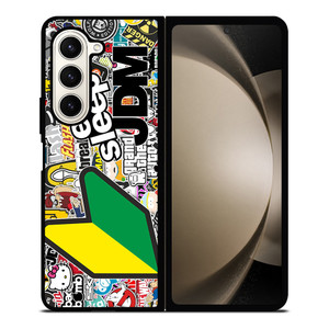 EAT SLEEP JDM STICKER BOMB Samsung Galaxy Z Fold 5 Case Cover