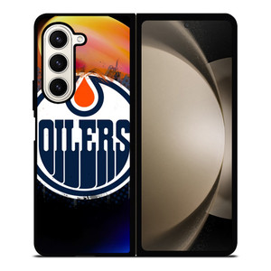 EDMONTON OILERS FIRE LOGO Samsung Galaxy Z Fold 5 Case Cover