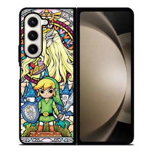 GAMES LEGEND OF ZELDA GLASS ART Samsung Galaxy Z Fold 5 Case Cover