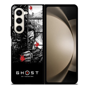 GHOST OF TSUSHIMA LOGO BLACK WHITE Samsung Galaxy Z Fold 5 Case Cover
