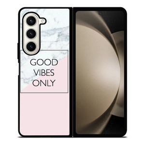 GOOD VIBES ONLY MARBLE Samsung Galaxy Z Fold 5 Case Cover