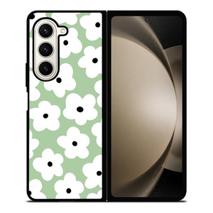 GREEN RETRO FLORAL PATTERN Samsung Galaxy Z Fold 5 Case Cover GREEN RETRO FLORAL PATTERN Samsung Galaxy Z Fold 5 Case Cover