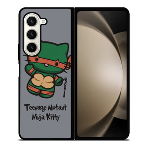 HELLO KITTY TMNT TEENAGE MUTANT NINJA KITTY Samsung Galaxy Z Fold 5 Case Cover HELLO KITTY TMNT TEENAGE MUTANT NINJA KITTY Samsung Galaxy Z Fold 5 Case Cover