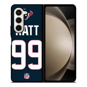 HOUSTON TEXANS JAMES WATT 99 Samsung Galaxy Z Fold 5 Case Cover HOUSTON TEXANS JAMES WATT 99 Samsung Galaxy Z Fold 5 Case Cover