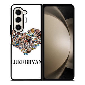 I LOVE LUKE BRYAN COLLAGE Samsung Galaxy Z Fold 5 Case Cover