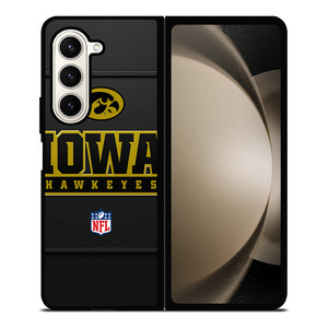 IOWA HAWKEYES CARBON LOGO Samsung Galaxy Z Fold 5 Case Cover