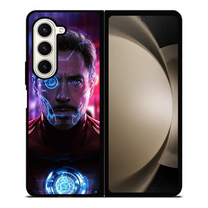 IRON MAN AVENGERS TONY STARK FACE Samsung Galaxy Z Fold 5 Case Cover