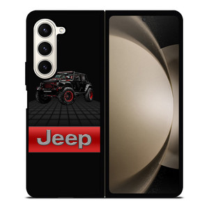 JEEP WRANGLER BLACK LOGO Samsung Galaxy Z Fold 5 Case Cover