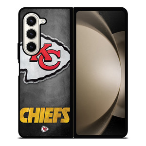 KANSAS CITY CHIEFS METAL LOGO Samsung Galaxy Z Fold 5 Case Cover