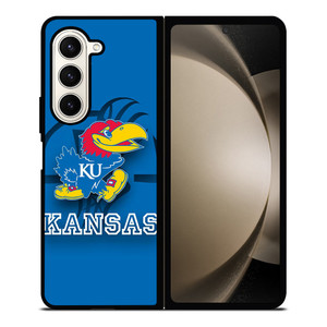 KANSAS JAYHAWKS BASKETBALL LOGO Samsung Galaxy Z Fold 5 Case Cover